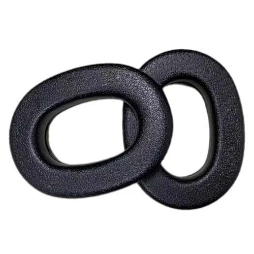 Replacement 3M WorkTunes TPU Protein Leather Ear Pads Cushions Cover Repair Parts Compatible with 3M WorkTunes (90543, 90544, 90542, 90541) / ZOHAN EM042/033/037 Radio Headphone (Black/1 Pair)