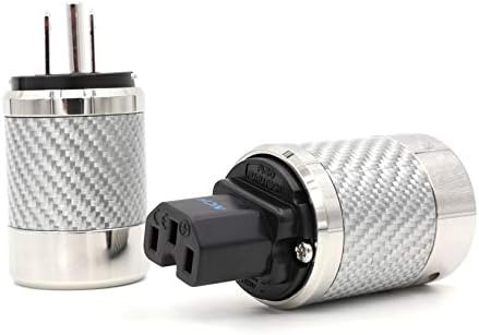 Jammas one pair FI-50M NCF (R) High-End Grade Power Plug Rhodium plated - (Standard: US Plug)