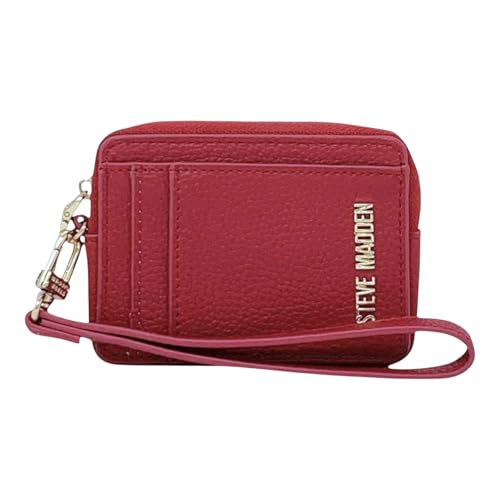 Image of Steve Madden Bpipper Zip Around Card Case Wristlet (Sundried Tomato)