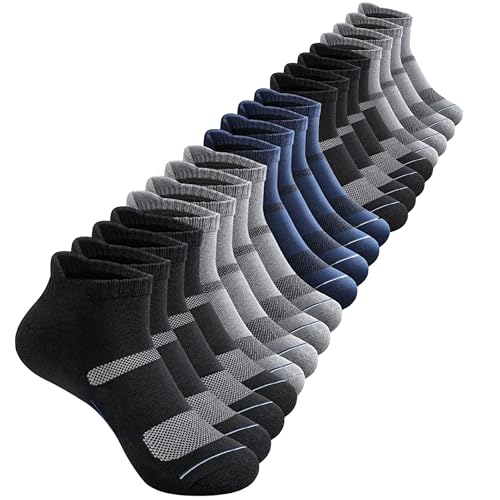 Image of Ankle Socks Pack of 10, Assorted Colours - Premium Comfort, Breathable & Durable Socks for Men & Women. Ideal for Sports, Casual Wear, Workouts & Everyday Use