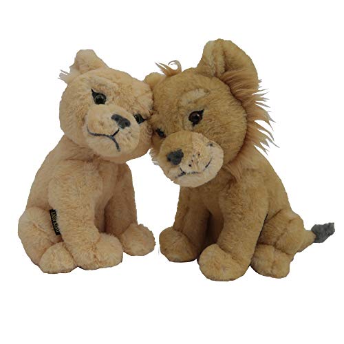 Der König der Löwen – Der Film, Plüsch, 17 cm, Simba & Nala Kuscheltiere, Magnetfunktion, Kuss, Spielzeug für Kinder ab 3 Jahren, LNN02 – Bild 3