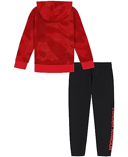 Image of Under Armour Boys' 2-Piece Hoodie Set, Pullover Sweatshirt and Fleece Pants