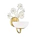 Hudson Valley Lighting 4402-AGB Beaumont - One Light Wall Sconce, Aged Brass Finish with White Glass