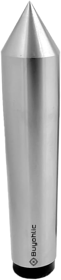 BUYOHLIC TOOL STEEL 60 DEGREE DEAD CENTER CENTRE- HARD & GROUND -LATHE DRILL, MILL, GRINDER TOOL (MT2 SHANK)
