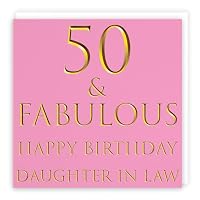 Hunts England Biglietto 40° Compleanno Per Cognata – 40 & Favolosa – Tanti Auguri Cognata – Collezione Still Totally Fabulous – Formato 148x148 Mm Con Busta Bianca