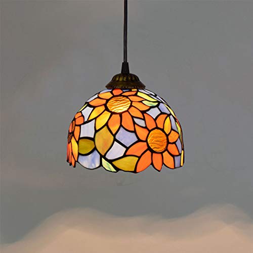 Hanging lamp Tiffany anti-éblouissement de 8 pouces pour éclairer un couloir sombre
