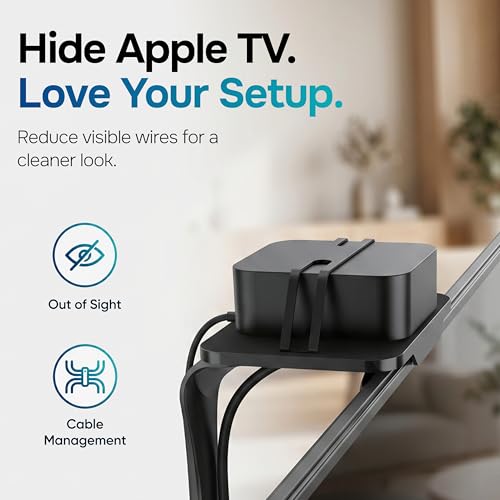 Support ajustable pour boîtier TV avec fixation rapide sur écran sans outil - 2
