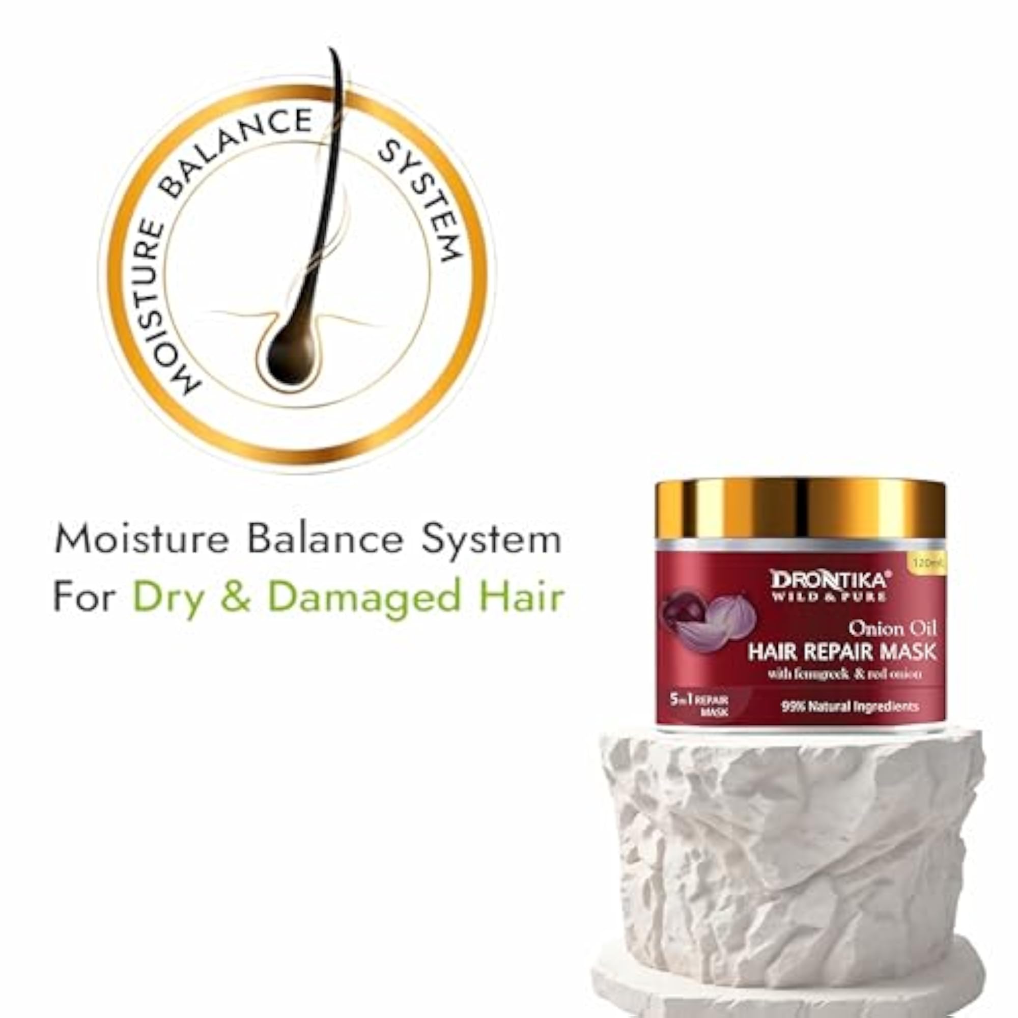 Red Onion Hair Mask 120ml, Healthy Hair Growth