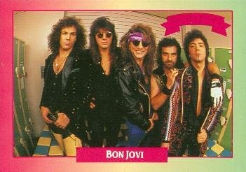 Bon Jovi trading card (Band Jon Richie Tico Alec David) 1991
