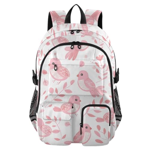 Mochila de viaje grande rosa claro ligera para evitar dolor de espalda en niños