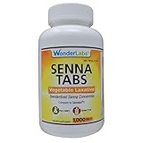 Wonder Laboratories Senna Tablets All-Natural Vegetable Laxative for Relief of Constipation, Generic...