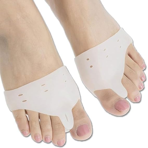 Silicone Metatarsal Pads Soft Gel Forefoot Cushion Ball of Foot Pain Relief Blister Prevention Washable Toe Separator Support Inserts For Men And Women White (Semi-transparent)-image-24