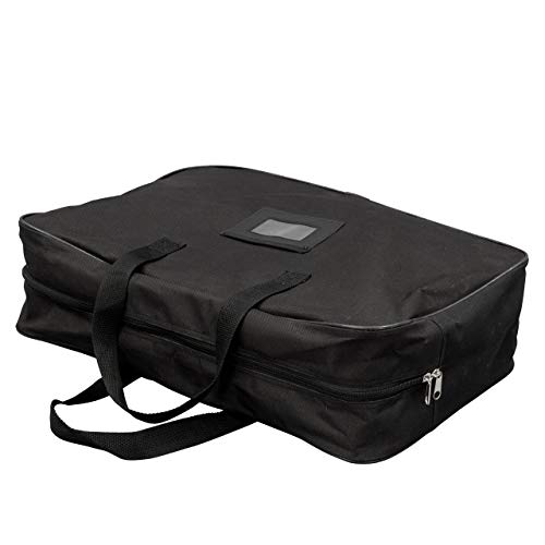 Vispronet® Business-Transporttasche 47 x 32 x 13 cm ✓ rechteckig ✓ schwarz ✓ Tragegurt & Henkel