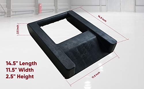 Pake Handling Tools Heavy Duty Pallet Jack Stop - Damage Reducing, Simple, And Functional- 14.5" Length X 11.5" Width X 2.5" Height #TOP5
