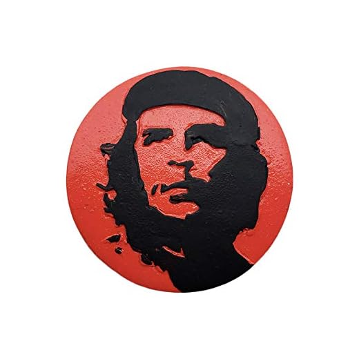 Cuba - Imán para nevera 3D Che Guevara para regalo de recuerdo, hecho a mano para decoración del hogar y la cocina Cuba