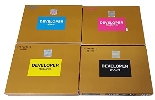Image of 7545 CMYK Color Developer for USE in XEROX WORKCENTER 7345, 7430, 7525, 7545, 7765, 240, 242, 250, 252, 2240, 3535, C32, C40 Copier and Printer. (Cyan MAJENTA Yellow Black).