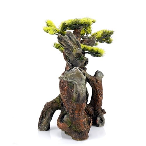 CLASSIC Gnarled Bonsai Tree Aquarium Ornament - Natural Aquascape Decoration - 280 x 150 x 238mm - Image 2