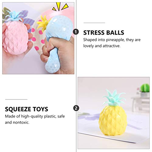 SOIMISS Conjunto 1 4Pcs Lento Subindo Brinquedo Frutas Fidget Bolas Cheias de Água Contas de Mão Bol