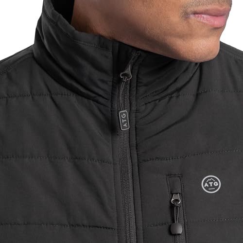 ATG by Wrangler Men's Mock Neck Quilted Jacket3