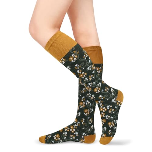 Benefeet Sox Yellow and Green Knee High Socks for...