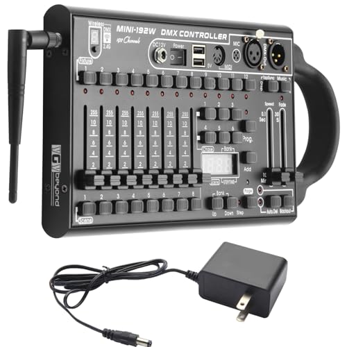 ygybeyond Wireless DMX Controller 192 Channel DMX512 Controller Stage Lighting Equipment & Accessorie For Dj Ktv Large Concert Holiday Party And Fashion Show DMX Light Controller
