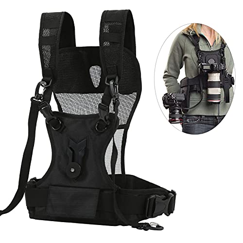 Binóculo, Alças para Câmera de Filmagem, Alça Dupla para Câmera Nylon Durável Confortável Respirável