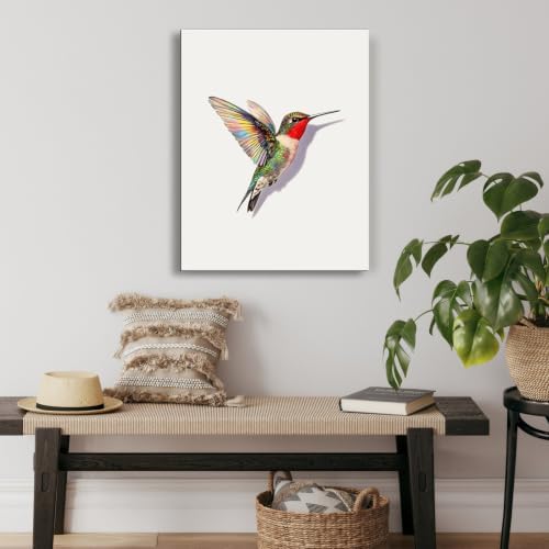 Hummingbird Canvas Wall Art, Cute Exquisite Print for Bedside.A-627 - 3