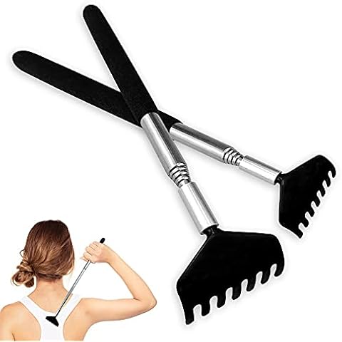 Back Scratcher Massager Extendable 20-68cm Scratching Tool, Portable Telescopic Extendable Back Scratcher Cover