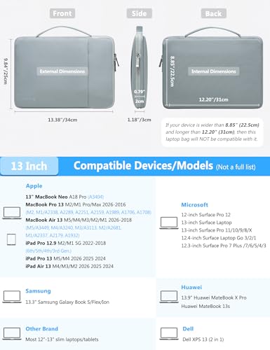Funda MacBook Pro 13 ideal para trabajar en cafeterías y viajes de negocios 6