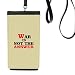 War is Not The Answer Love Peace World Phone Wallet Purse Hanging Mobile Pouch Black Pocket
