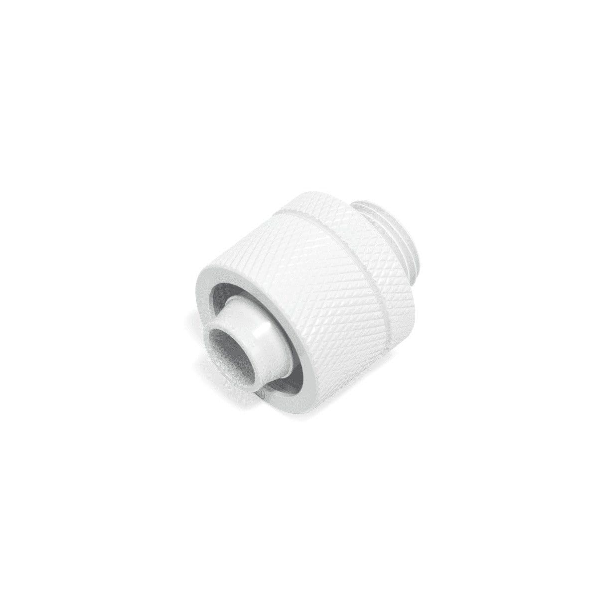 Alphacool Eiszapfen G1/4" to 10mm ID, 16mm OD Compression Fitting and 90 Degree Rotary Fitting Set, White, 2-Pack