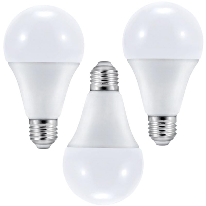 3-Pack E27 LED Bulb Edison Screw Energy and Cost Saving Screw in Light Bulb Daylight 6500K (24, Watts)