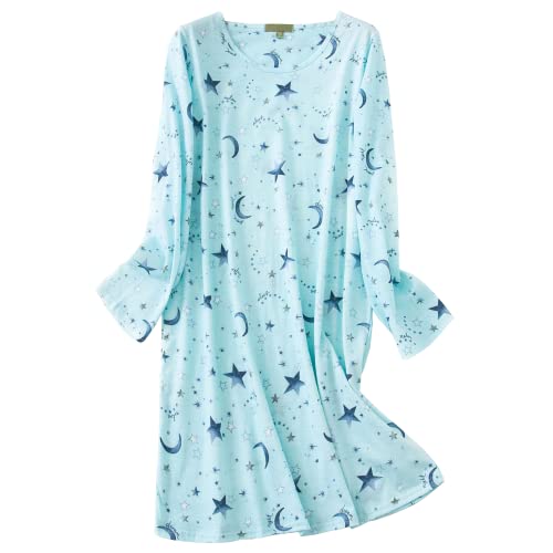 Image of PNAEONG Women's Cotton Long Maxi Night Gown Nighty Dress Stylish Super Soft Comfortable