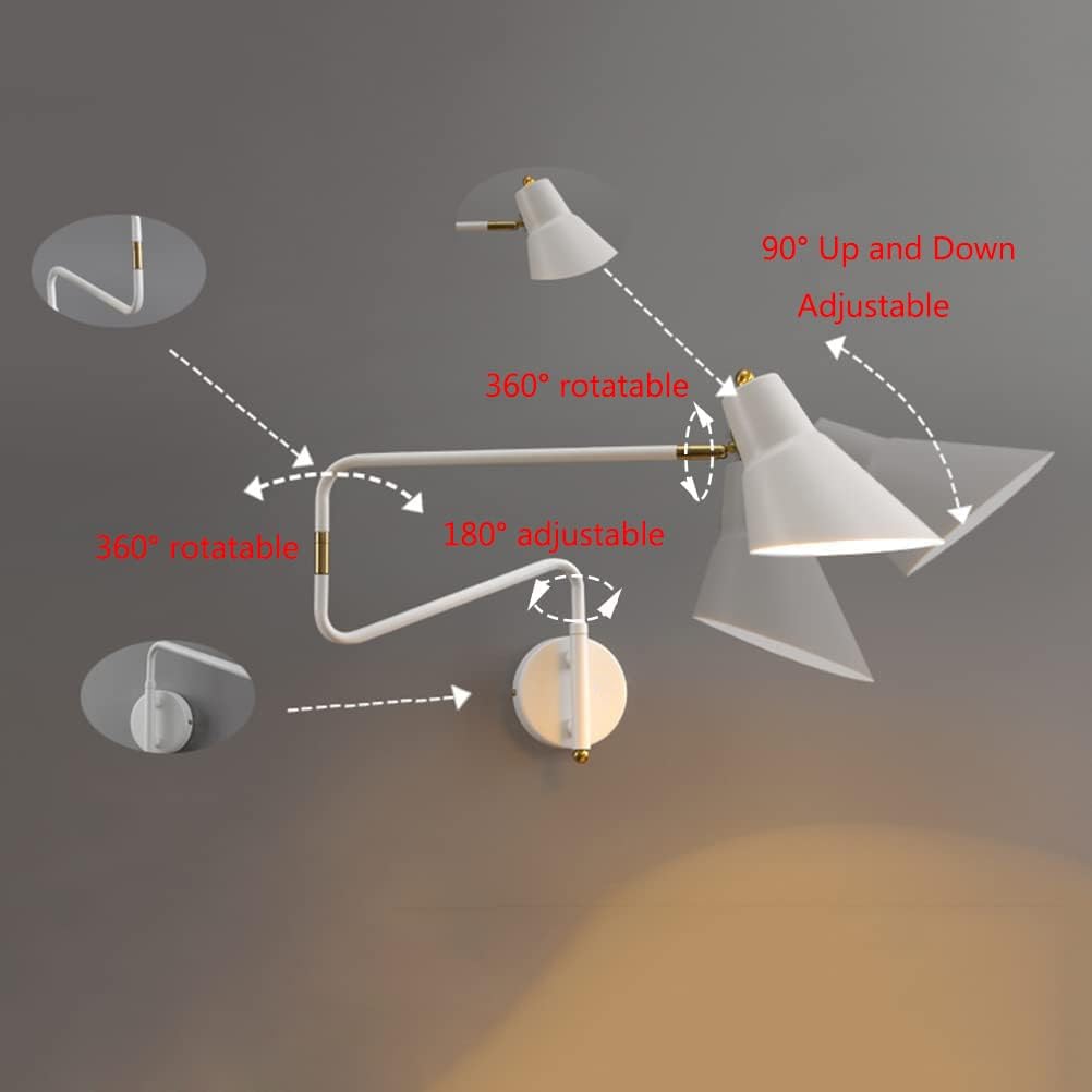 Retro Metalen Wandlamp Met Schakelaar, E27