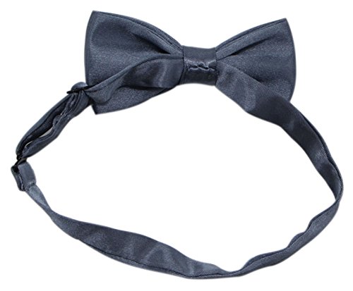 Suspenders & Bowtie Set For Kids And Baby - Adjustable Elastic X-Band Strong Braces (Dark-Grey) #TOP3