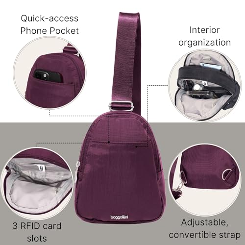Image of Baggallini Double Zip Mini Sling