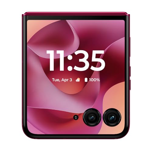 Image of Motorola Razr+ 2025 | Unlocked | Made for US 12 /256GB | 50MP Camera | Hot Pink