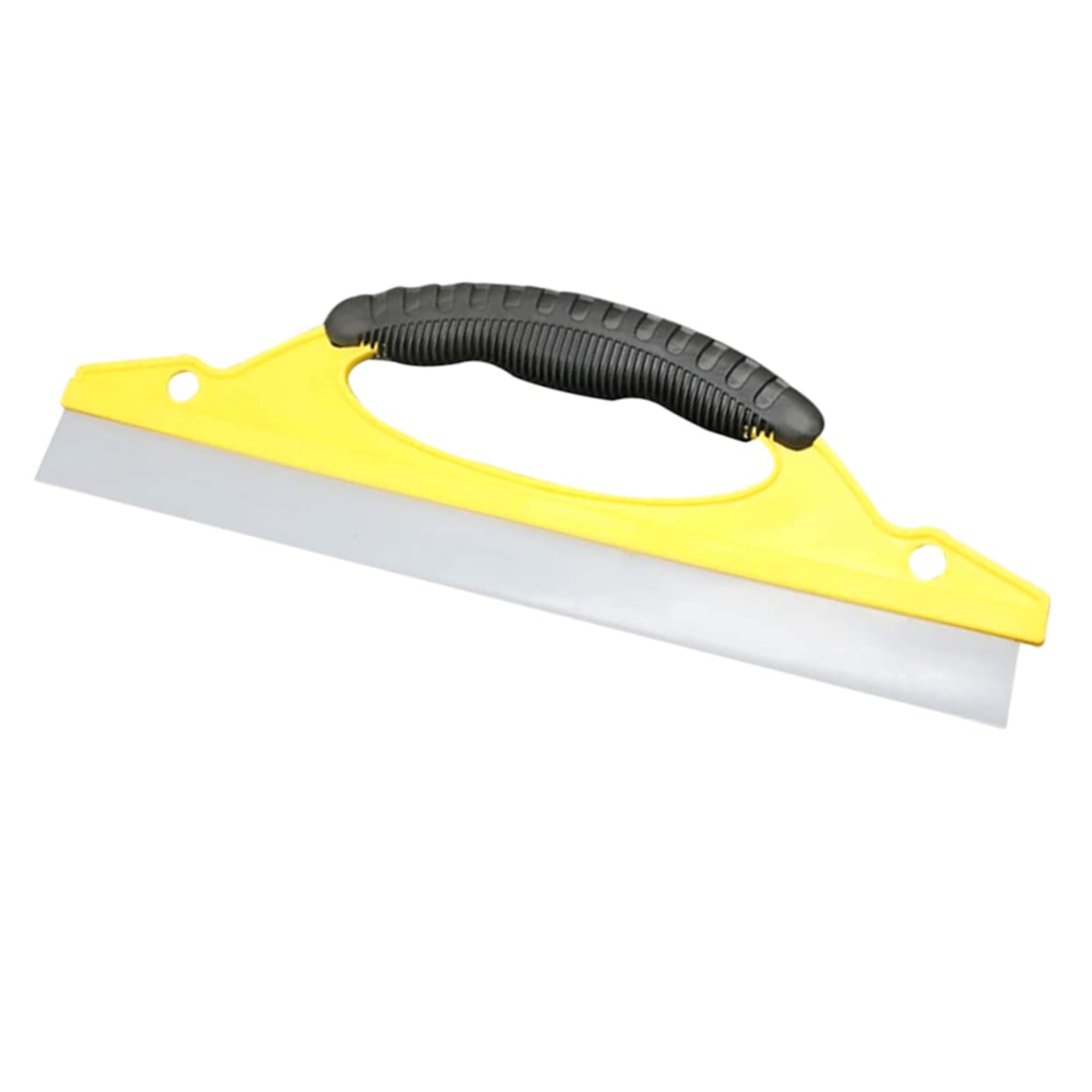 FRCOLOR 1pc D Shaped Glass Wiper with Comfortable Bow Handle for Car and Home Window Cleaning and Easy to Use Scraper for Versatile Cleaning Tasks