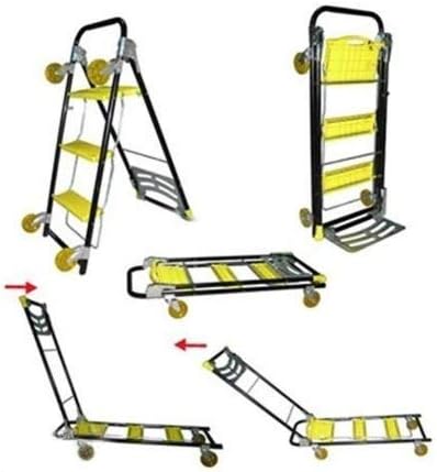 4 in 1 Moving Trolley, Step Ladder, Hand Truck, Furniture Dolly, Carries Up To 150 lbs. In Hand Truck Mode & 800 lbs. in Trolley Mode
