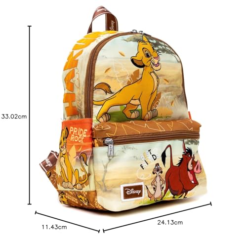 Wondapop Lion King 13" Nylon Backpack, Lion King, 13", Traditional Backpacks