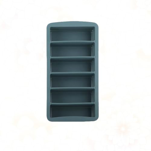Molde de silicona para cubos de hielo y pastel con tapa azul miniatura 4
