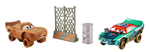 Disney Pixar Cars 3 Crazy 8 Crashers Fishtail & Lightning McQueen As Chester Whipplefilter Vehicle, 2 Pack