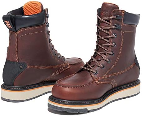 Timberland Men's Gridworks 8 Inch Soft Toe Waterproof 8 WP, Brown, 8.5 | Image 7
