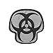 Maxpedition Gear Biohazard Skull Patch, Swat, 2 x 2-Inch