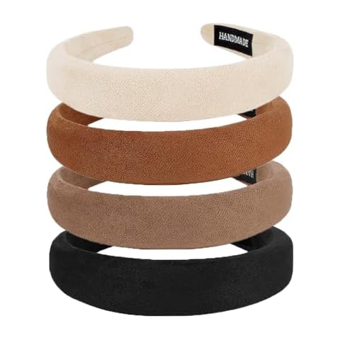 fenshine Headband for Women,Non-slip 4Pcs Wide Headbands Fashion for women and girl, Thick Hair Head Bands Diademas Para Mujer De Moda Hair Accessories… Cover