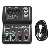 【Alta precisión】La consola mezcladora de sonido USB está equipada con una resolución de audio de 16 BIT y 48 KHZ de alta precisión, lo que garantiza que la calidad del sonido sea tan profesional como siempre.