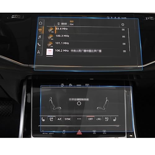 Écran de Film de Protection Navigation Verre Trempé Accessoire Intérieur pour Q7 Q8