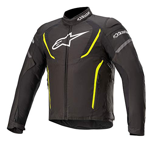 Alpinestars Chaqueta moto T-jaws V3 Waterproof Jacket Black Yellow Fluo, BLACK/YELLOW/FLUO, L