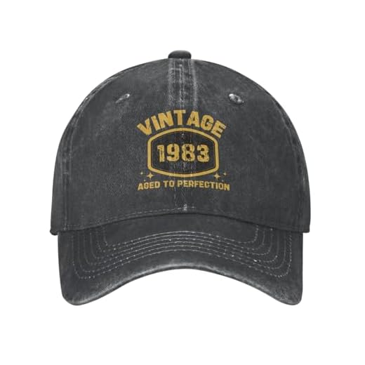 Melbrakin 40.º Regalos de cumpleaños para Hombres y Mujeres Vintage 1983 Sombrero So Happy I'm 40 Today Sombrero Gorra de béisbol Papá Mamá 2026 Sombrero de Camionero