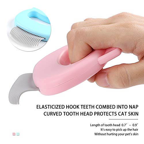 2 Pcs Hair Removal Comb for Cats Dogs Grooming Brush Tools Cleaning Open Knot Hair Flea Comb Massage Trimmer Quick Clean… - Image 7